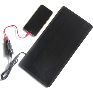 Masuyoshi Mitsu 13W Solar Panel Charger 12V Car Battery <b>5V</b> Phone Charging Monocrystalline Silicon - Product Image 4