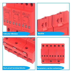 Leihao SPD 275V 80kA 160ka 3P T2 công nghiệp năng lượng mặt trời hệ thống Surge Protector chống sét thiết bị cho thiết bị điện tử - Product Image 5