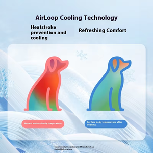 Rompi anjing Ice Silk, pakaian anjing musim panas, rompi pelindung matahari, pakaian hewan peliharaan bersirkulasi grosir, pakaian kucing pendingin untuk cuaca panas - Product Image 2