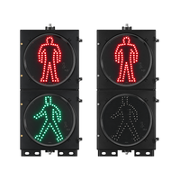 Feu de signalisation piétonnier LED sans cadre à courant constant 300 mm <12W IP55 à réponse rapide pour les intersections routières