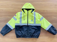 Veste de sauvetage personnalisée pour officier de sécurité en hiver, uniforme de travail chaud, imperméable et coupe-vent pour travailleur de nettoyage