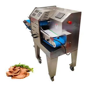 Winkel Gebruik Gekookte Vlees Snijmachine/Varken Oorworst Spek Ham Rundvlees Vlees Snijmachine Voor Verkoop