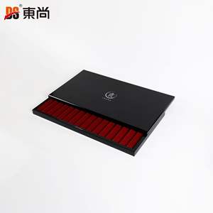 Boîte à couteaux rectangulaire en MDF noir brillant de haute qualité, fabriquée à la main, populaire, avec poignée, pour cadeaux et articles de table, accepte les commandes personnalisées - Product Image 4