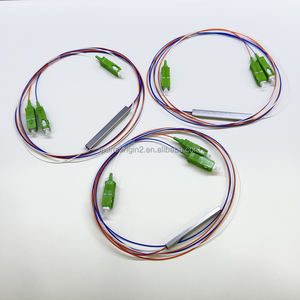 Divisor de Fibra Óptica PLC Mini 1x2 1310/1550nm SC/APC 0.9mm para Comunicación por Fibra Óptica, Personalización de Fábrica - Product Image 1