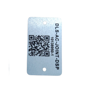 Piastra metallica anodizzata in alluminio anodizzato personalizzata da 2*2 pollici con Logo aziendale QR Code - Product Image 6