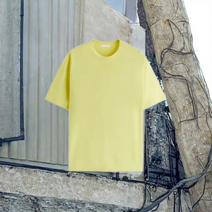 100% algodón estambre peso pesado gota hombro camiseta hombres de gran tamaño recortado Boxy Fit Streetwear en blanco logotipo personalizado impreso - Product Image 3