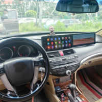 Écran double pour tableau de bord numérique de voiture, GPS de navigation pour Honda Accord 8ème génération, lecteur multimédia