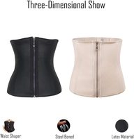 Corset ventre plat en Latex pour Sport, Logo personnalisé, amincissant, 7 pressions en acier, 100%