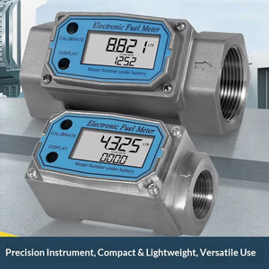 Kleine roestvrijstalen vloeistof-elektronische turbine flowmeter voor <span class=keywords><strong>water</strong></span>, brandstof, diesel, benzine - Product Image 5