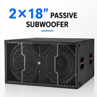 Enceintes Line Array passives en métal LS LS-218+ à double haut-parleur de 18 pouces, 1400W RMS, 5600W de crête, 38Hz-200Hz, 4,0 Ohm, audio professionnel