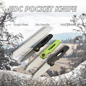 Cuchillo de Caza y Camping de Acero con Alto Contenido de Carbono OEM, Hoja Fija, Mango de Aluminio y Acero Inoxidable, para Defensa Personal y Uso Diario - Product Image 2