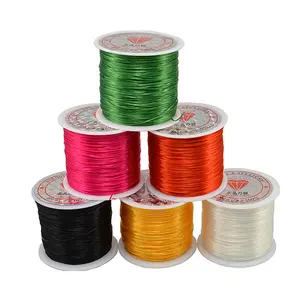 Wide Range Of Uses Mixed Color Wire Elastic Rubber Cord For Flat Jewelry Cord