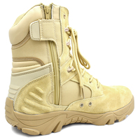Bottes tactiques Delta Vente directe en usine Fermeture à glissière et à lacets Respirantes Antidérapantes pour l'extérieur Desert Combat en été et en hiver