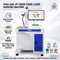 Nueva Máquina de Marcado Láser de Fibra Industrial de 50W para Metal, Fuente JPT MOPA, Marcado a Color, PLT/BMP para Acero Inoxidable 2026 CE