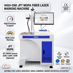 Nueva Máquina <span class=keywords><strong>de</strong></span> <span class=keywords><strong>Grabado</strong></span> Láser <span class=keywords><strong>de</strong></span> Fibra CNC Industrial <span class=keywords><strong>de</strong></span> 50W para Metal, Fuente JPT MOPA, Máquina <span class=keywords><strong>de</strong></span> Marcado a Color, PLT/BMP para Acero Inoxidable 2026 CE - Product Image 1