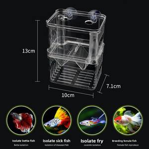 Boîte d'élevage pour aquarium RESUN, boîte d'isolement pour poissons à double couche avec ventouses pour aquarium - Product Image 4