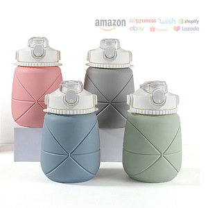 Botella de Agua Plegable de Silicona de 1200 ml, Apta para Alimentos, Portátil, para Deportes al Aire Libre - Product Image 5