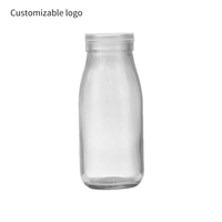 Bouteilles en verre pour lait frais, yaourt, pudding spécialisé, bouteilles de boissons lactées pour les bars à lait, bocaux scellés résistants aux hautes températures