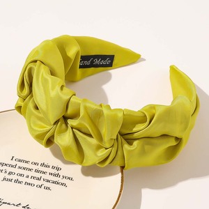 New Style Pleated <strong>Wide</strong>-sided <strong>Headband</strong> Fashion Solid Color <strong>Headband</strong> <strong>for</strong> <strong>Women</strong> Hair Accessories - Product Image 5