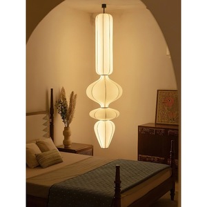 Nouveau Lustre de Style Chinois, Suspension Longue, Diamètre 40cm 50cm, Idéal pour Escalier, Chambre, Maison d'Hôtes, Hôtel, Éclairage d'Ambiance - Product Image 4