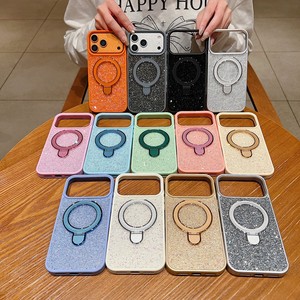Funda de Teléfono de Lujo con Brillantina para <span class=keywords><strong>Mujer</strong></span>, para iPhone 17 16 15 14 13, con Diamantes, Antigolpes, Estilo Ins, con Soporte, para iPhone 17 Pro Max - Product Image 2