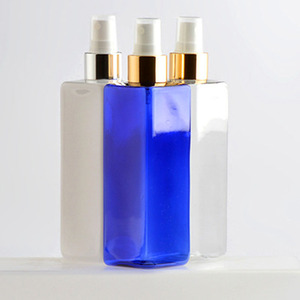Botellas cuadradas <span class=keywords><strong>de</strong></span> plástico transparente azul para mascotas, botellas <span class=keywords><strong>de</strong></span> <span class=keywords><strong>agua</strong></span> con tapa <span class=keywords><strong>de</strong></span> pulverización <span class=keywords><strong>de</strong></span> niebla <span class=keywords><strong>de</strong></span> aluminio, venta <span class=keywords><strong>al</strong></span> <span class=keywords><strong>por</strong></span> <span class=keywords><strong>mayor</strong></span>, 250ml - Product Image 2