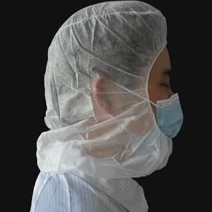 Topi astronot sekali pakai kualitas tinggi tudung Balaclava non-tenun dengan masker untuk tudung keamanan pabrik - Product Image 5