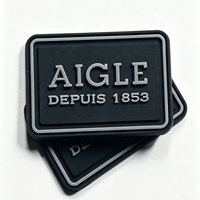 Patch en silicone PVC souple personnalisé, logo en relief 3D, badge thermocollant pour casquettes, chapeaux, sacs, vêtements