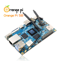 Oranye Pi 5B 4GB 8GB 16GB EMMC Rockchip RK3588S Dual band On board WIFI BT Gigabit Lan Port Mini PC satu papan komputer