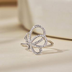 Bague Papillon Quotidienne en Argent Sterling 925 Non Ternissant avec Zirconium Diamant 5A, Design Adorable pour Filles, Bijoux de Mode Dylam - Product Image 5