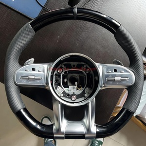 Volante de Fibra de Carbono y Alcántara con Perilla OLED para Mercedes Benz <span class=keywords><strong>AMG</strong></span> G63 W212 W222 W213 W205 W211 W204 CLA CLS <span class=keywords><strong>SL500</strong></span> - Product Image 4