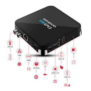 JUNUO último <span class=keywords><strong>Amlogic</strong></span> <span class=keywords><strong>S905D</strong></span> Android DVB-T2 Combo 4 K Internet Android TV caja de TV LED - Product Image 5