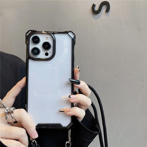 Collier bandoulière <span class=keywords><strong>cordon</strong></span> lanière Transparent étui rigide pour <span class=keywords><strong>iPhone</strong></span> 14 13 12 MiNi <span class=keywords><strong>11</strong></span> Pro Max XS XR X SE 3 housse antichoc <span class=keywords><strong>transparente</strong></span> - Product Image 6