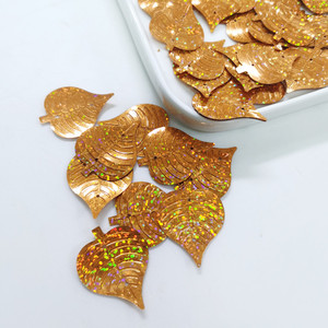 Bán Buôn Số Lượng Lớn Thiết Kế Mới Flash Leaves Shape PVC Art Deco Hình Dạng Lấp Lánh - Product Image 3