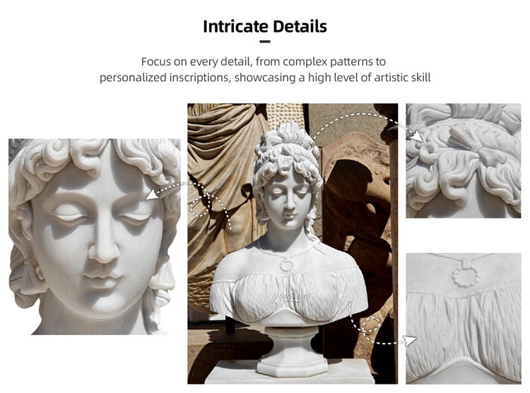 家の装飾のための手彫りのバスト大理石の彫刻の女性の天然石のバスト