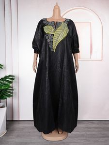 Nuevo Vestido Largo de Verano para Mujer, Estilo Africano, con Estampado <span class=keywords><strong>MaMa</strong></span>, Bordado, Bolsillos, Corte Holgado, Hecho de Poliéster - Product Image 6