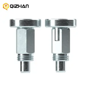 Chất lượng tốt đẹp CNC tùy chỉnh chỉ mục plungers với vị trí còn lại với núm thép không gỉ với khóa NUT