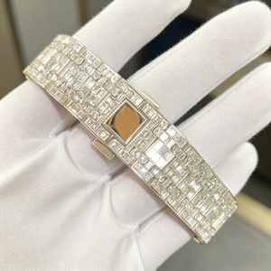 Reloj de Diseño de Alta Calidad con Moissanita, Reloj Mecánico Cuadrado Personalizado con Diamantes para Hombre, Reloj de Pulsera de Lujo, Único, Resistente al Agua - Product Image 2