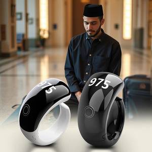 Bague Zikr musulmane, nouveau compteur numérique, rappel de prière <span class=keywords><strong>Qibla</strong></span>, mini réveil, Tasbih, bague numérique islamique, Eid <span class=keywords><strong>Al</strong></span> Fitr - Product Image 2
