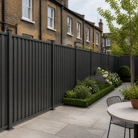 Clôture d'intimité en acier prépeint personnalisable, conforme aux normes australiennes, pour villa moderne, jardin, grande pelouse, clôture de délimitation