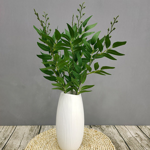 Hojas de Sauce Artificiales de Seda, Planta Artificial de 10cm-30cm, Decoración para Bodas y Hogar - Product Image 1
