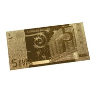 Cartes commémoratives en PVC fournies par le fabricant, impression dorée recto-verso, technique de moulage sous pression, thème monnaie 7 euros, lot de 7