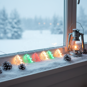 Guirlande lumineuse miroir infini TOPTREND pour sapin de Noël, en acrylique TP-QCJ4.5inch, épaisseur 10mm, taille et couleur personnalisables, multi-usages, découpable - Product Image 2