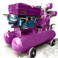 Marteau-piqueur mobile diesel W3.5/5 à commande PLC pour gaz CO2 et compresseur d'air à piston portable pour l'exploitation minière