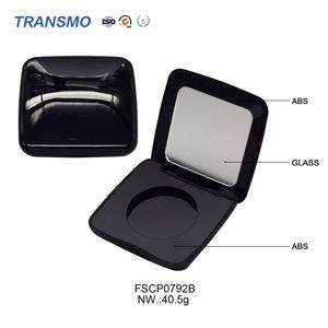 Conteneur de fard à joues compact de luxe en plastique avec emballage magnétique personnalisable, recyclable, pour cosmétiques et parfums - Product Image 4