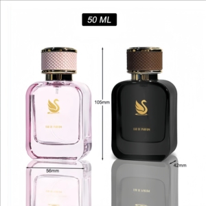 Flacon pulvérisateur en verre personnalisé de luxe bouchon de rouleau noir clair 30ml 50ml 100ml boîte diffuseur de parfum en rouleau de parfum avec flacons pompe 10ml - Product Image 4