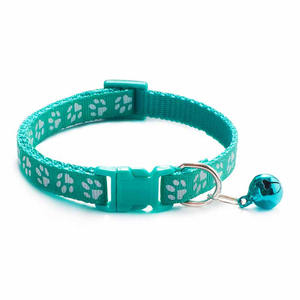 Gepersonaliseerde Grappige Leuke <span class=keywords><strong>Cartoon</strong></span> Footprint Verstelbare Hondenhalsband Met Bel Plastic Huisdieraccessoires Voor Honden Katten Puppy 'S - Product Image 3