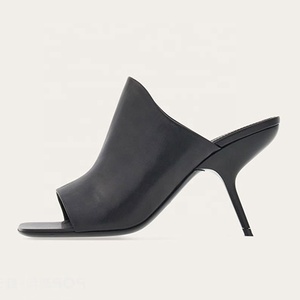 Nouvelles sandales mules à talons hauts pour femmes, originales et uniques, à bout carré ouvert, pour l'été, en cuir verni aux couleurs vives, personnalisables - Product Image 5