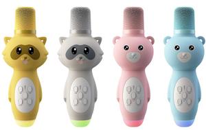 Microphone Karaoké Enfant Animaux Mignons 5.4 – Élimination du son original en un clic, Changeur de <span class=keywords><strong>Voix</strong></span> Magique, prend en charge la carte TF - Product Image 6