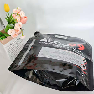 Bolsa de plástico PE brillante de 10L, resistente a la corrosión, inodora, con boquilla, asa y tapa grande para líquidos alcohólicos y químicos. - Product Image 4